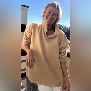 Sloppy Joe UK Sweatshirt Collar 02 in Caramel Size 2 EUC